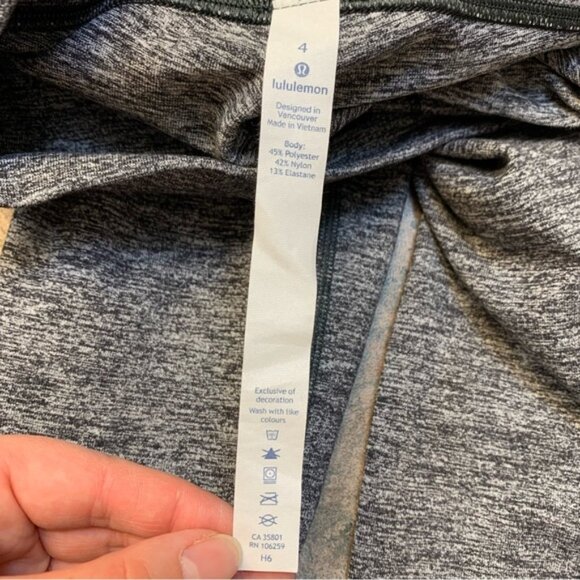 Lululemon Wunder Under Hi-Rise Tight 28" Heathered Black Size 4 - Picture 6 of 6